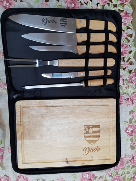 Brindes Corporativos Personalizados - Kit Churrasco 8 Pçs