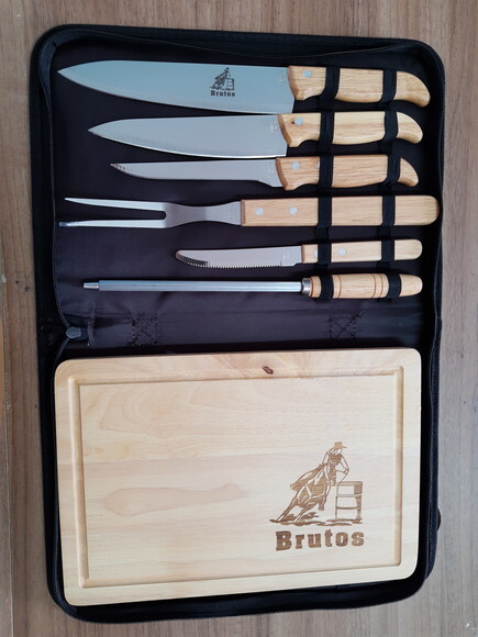 Brindes Corporativos Personalizados - Kit Churrasco 8 Pçs