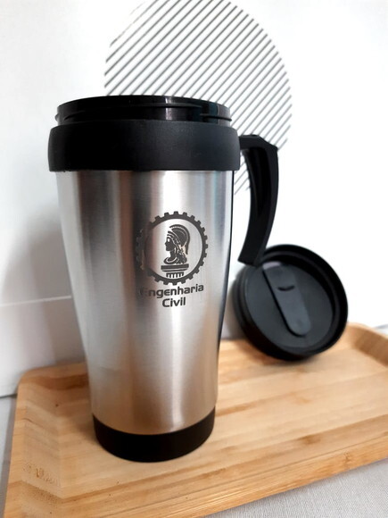 Caneca Inox de 400ml - 3889 Personalizada