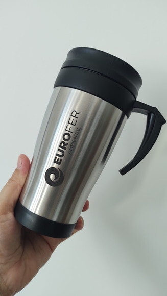 Caneca Inox de 400ml - 3889 Personalizada