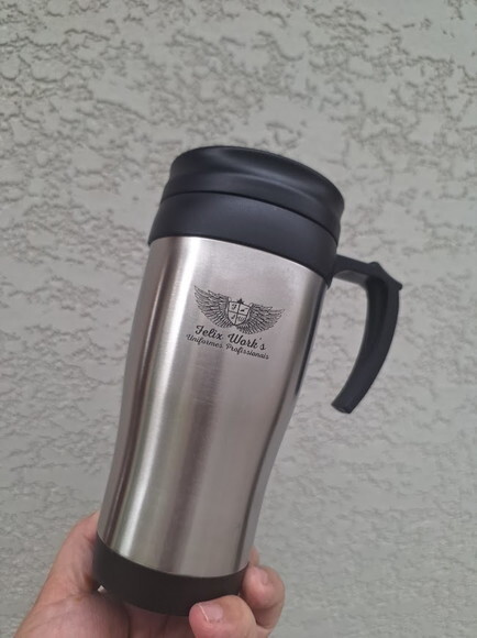 Caneca Inox de 400ml 3889 - Personalizada