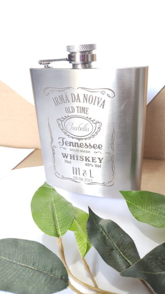 Cantil - Porta Whisky de Inox 7oz -so1782 - Personalizado