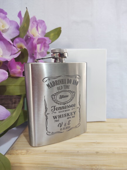 Cantil - Porta Whisky de Inox 7oz -so1782 - Personalizado