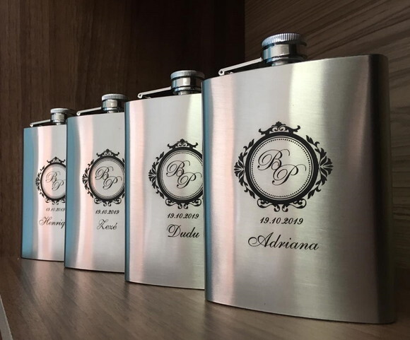 Cantil -porta Whisky Personalizado de Inox 8oz 141306