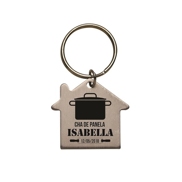 Chaveiro Casa Personalizado - Cod 200- 50 Unidades