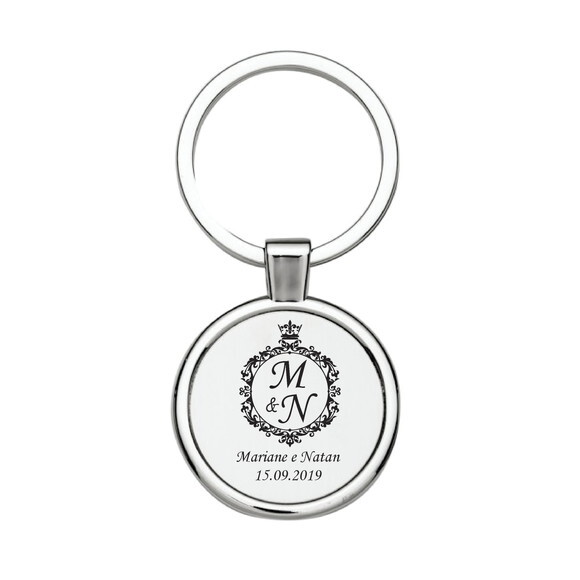 Chaveiro Metal Redondo Personalizado 1655 - 30 Unidades