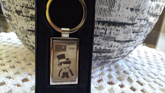Chaveiro Metal Retangular 1955 - 10 Unidades