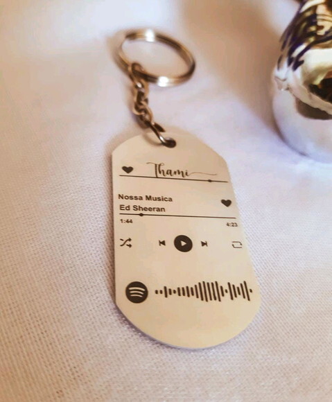 Chaveiro Tag - Spotify -2 Unidades - Personalizado