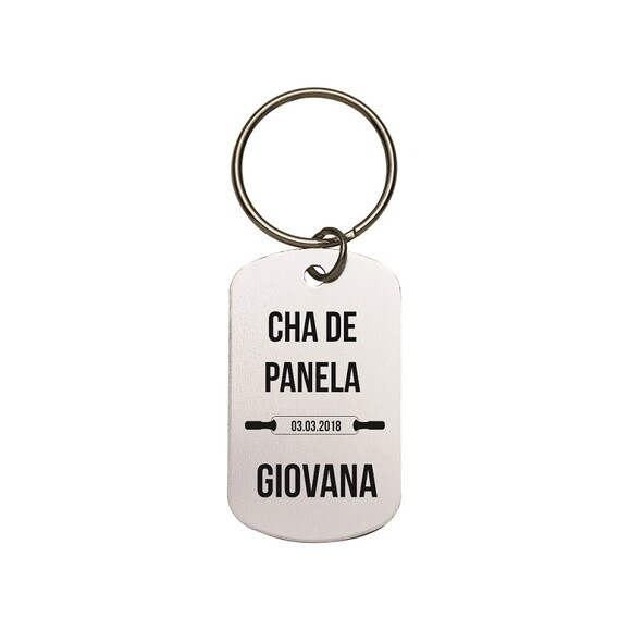Chaveiro Tag Personalizado - 201 - 10 Unidades