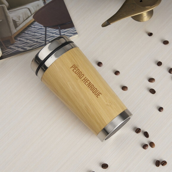 Copo Bambú 500ml 18644- Personalizado