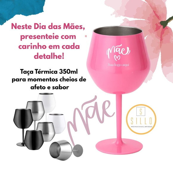 Dia das Mães-copo/taça Térmico de 350 ml - Personalizado