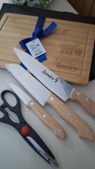 Dia dos Pais - Kit Churrasco 5 Peças Personalizado 2250
