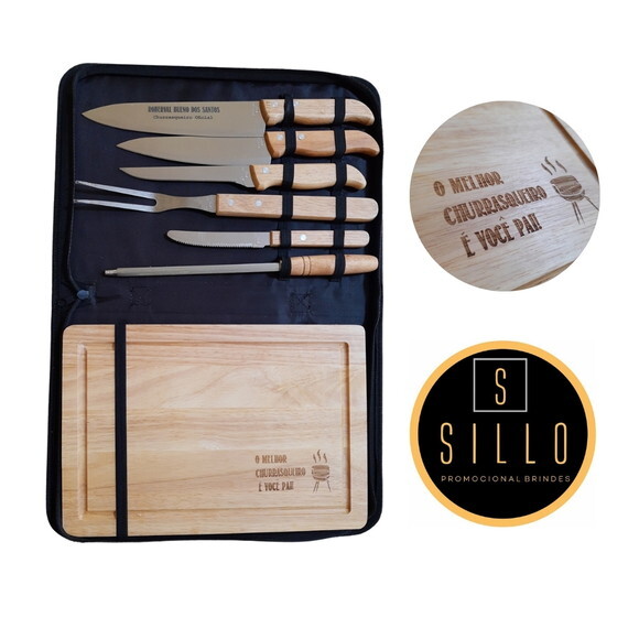 Dia dos Pais -presente Personalizado - Kit Churrasco 12089