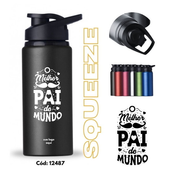 Dia dos Pais -squeeze 600ml -12487- Personalizado