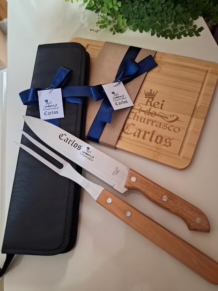Kit Churrasco 02 Peças e Tabua - 147747