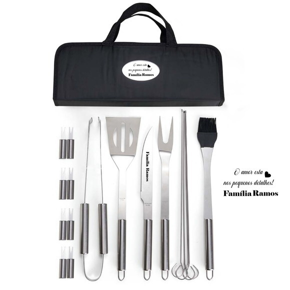 Kit Churrasco 17 Peças - 01906- Personalizado