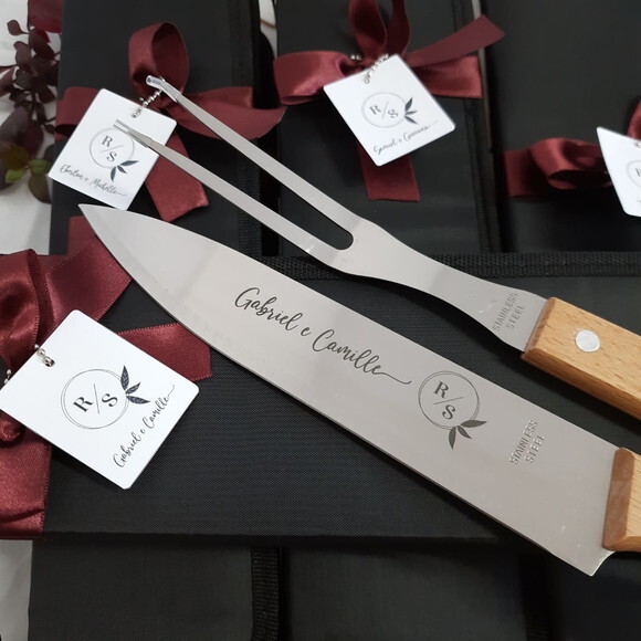 Kit Churrasco 2 Peças - S7447 - Casamento -padrinho
