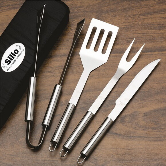Kit Churrasco 4 Peças - 7444- Personalizado