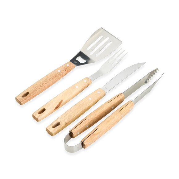 Kit Churrasco 4 Peças com Estojo e Plaquinha -18894
