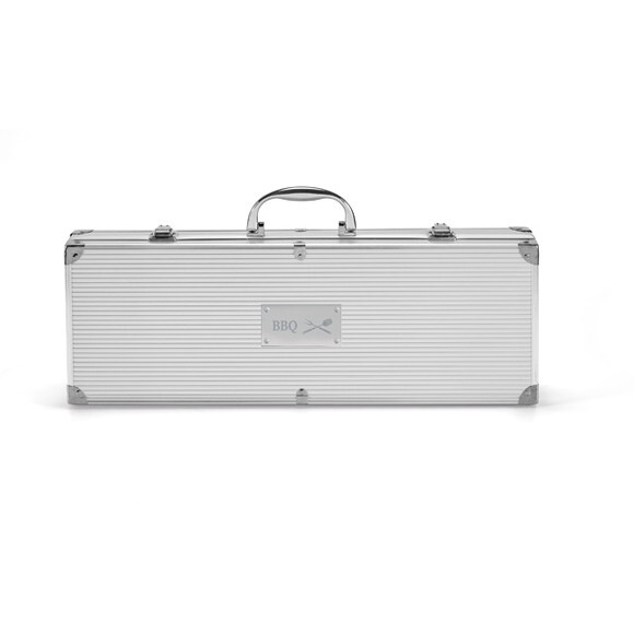Kit Churrasco 4 Peças Personalizado Maleta de Alumínio 94141