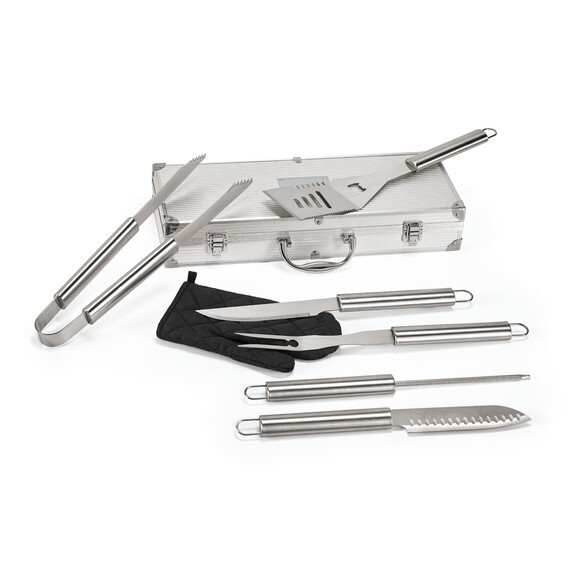 Kit Churrasco 7 Peças Maleta Alumínio 93845 -personalizada