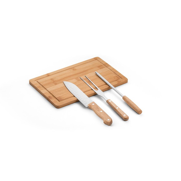 Kit Churrasco Personalizado 03 Peças com Tabua - 94107