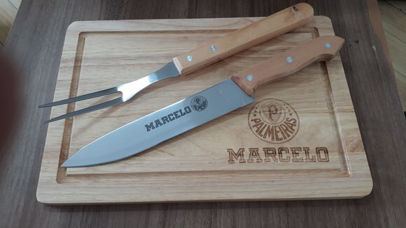 Kit Churrasco Personalizado 03 Peças com Tabua -143328