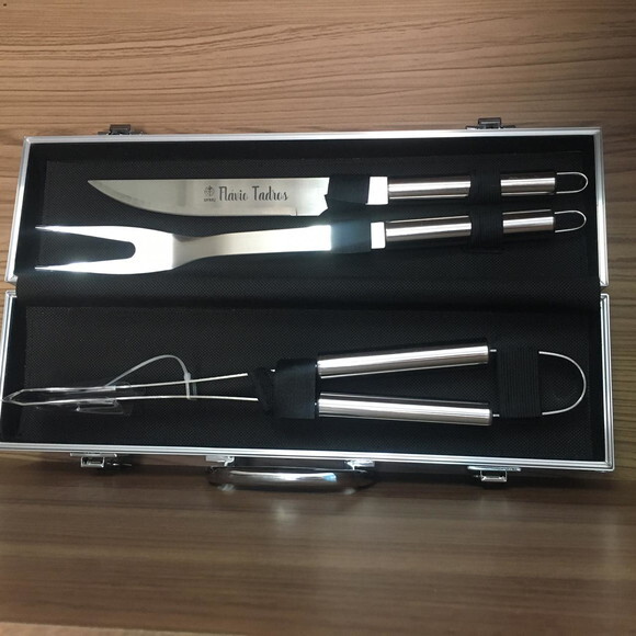 Kit Churrasco Personalizado 3 Peças - Cod 2759