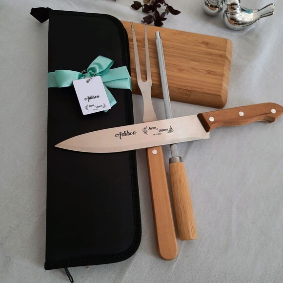 Kit Churrasco Personalizado 3 Peças 143283 Pai da Noiva