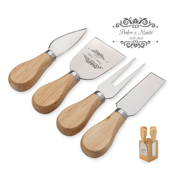 Kit Queijo - 04 Peças - 18620 - Personalizado