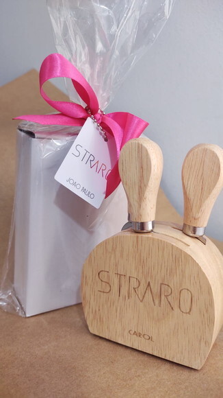 Kit Queijo 3 Peças Base de Bambu - 13376 - Personalizado
