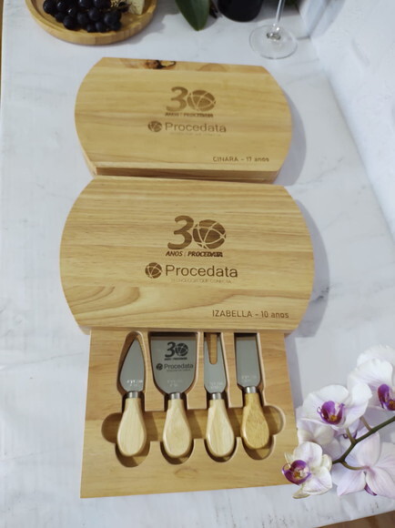 Kit Queijo Luxo - 5 Peças - 05222 - Personalizado