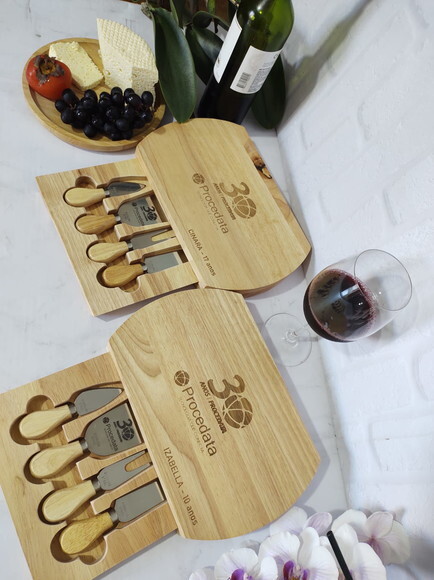 Kit Queijo Luxo - 5 Peças - 05222 - Personalizado
