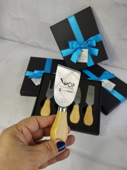 Kit Queijo Personalizado - 04 Peças - 06222 - Personalizado