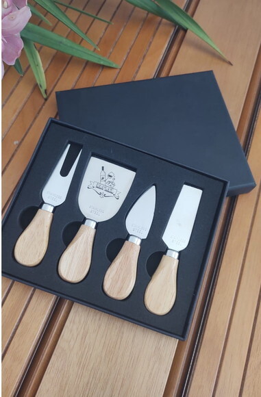Kit Queijo Personalizado - 04 Peças - 06222 - Personalizado