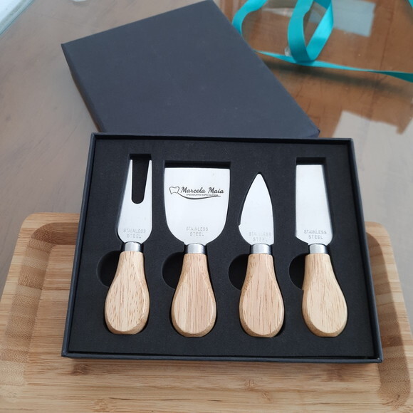 Kit Queijo Personalizado - 04 Peças - 06222 - Personalizado