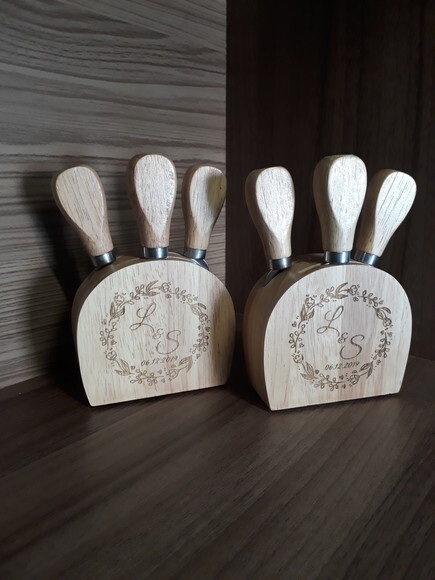 Kit Queijo Personalizado 3 Peças - Madrinhas 143272p