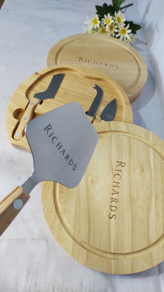 Kit Queijo Personalizado para Padrinhos - 8542 - 05 Peças