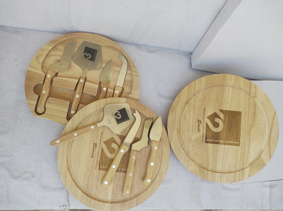 Kit Queijo Personalizado para Padrinhos - 8542 - 05 Peças