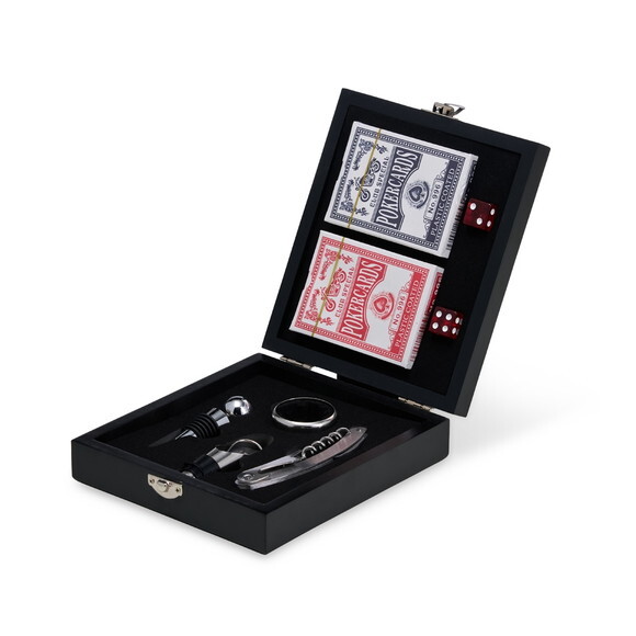 Kit Vinho Personalizado com Baralho - 08128