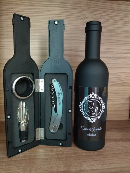 Kit Vinho Personalizado para Padrinhos- Casamento 11871