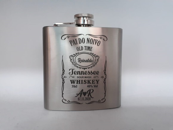 Padrinhos Cantil -porta Whisky de Inox 6oz 0390