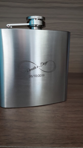 Porta Whisky Personalizado de Inox 7oz - S01782