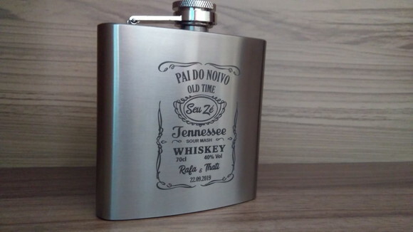 Porta Whisky 6oz Personalizado Cod390- Personalizado