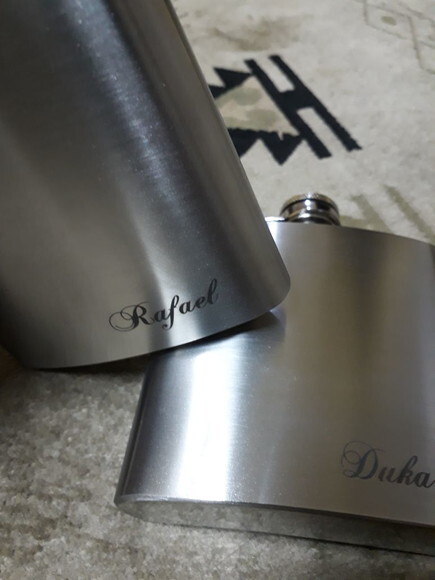 Porta Whisky 6oz Personalizado Cod390- Personalizado