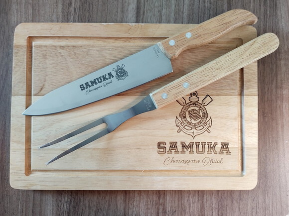 Presente Personalizado - Kit Churrasco 3 Peças 13788 -