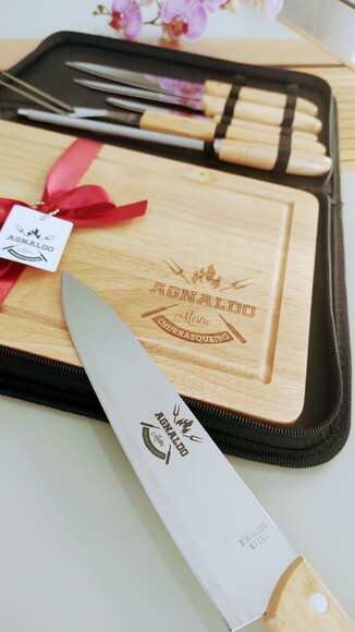 Presente Personalizado -cod 12089 - Kit Churrasco 8 Peças