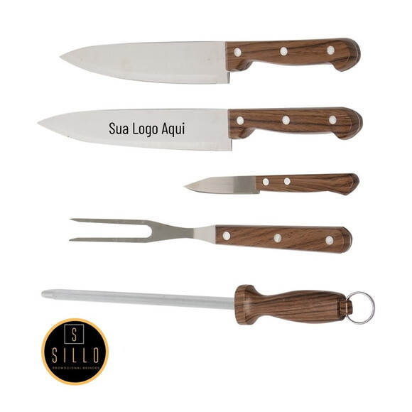 Presente Personalizado- 08116 -kit Churrasco 2 Peças