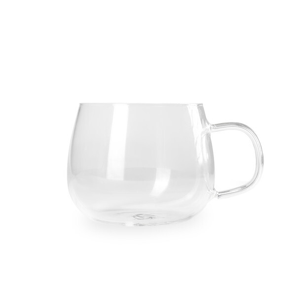 Xícara de Vidro 400?ml ? Design Clássico e Sofisticado 08294