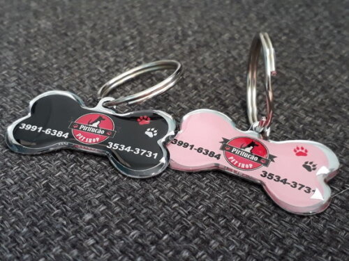 30 Chaveiros Pingente Osso - Personalizado